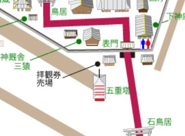 日光東照宮の「神厩舎」の場所は、表門を入って、左手スグになります